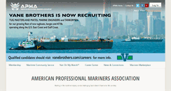 Desktop Screenshot of americanmariners.org