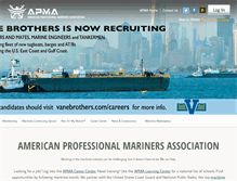 Tablet Screenshot of americanmariners.org